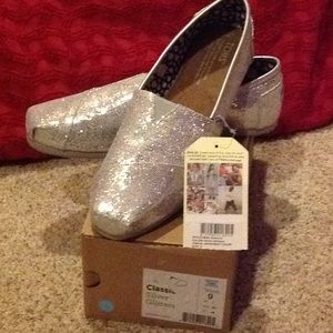 Toms Classic Silver Glitters